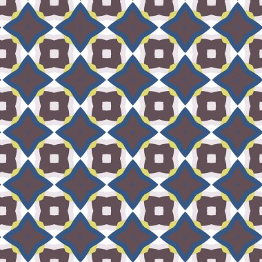 Oval geometrik şekiller görüntü ile Dikişsiz soyut desen