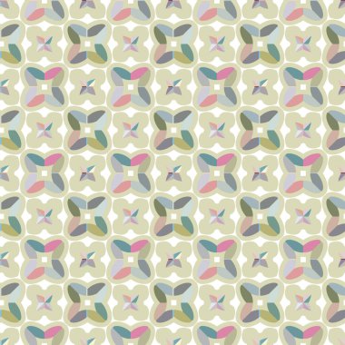 Modern geometrik vektör tasarımı, kusursuz desen çizimi