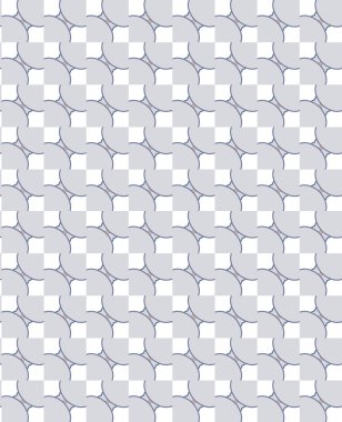 Kalpleri olan kusursuz bir model. Sonsuz geçmiş. vektör illüstrasyonu