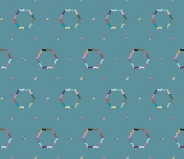 soyut kaleydoskop kumaş dikişsiz arkaplan, vektör illüstrasyonu 