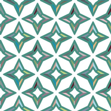 Modern geometrik vektör tasarımı, kusursuz desen çizimi