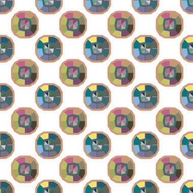 soyut kaleydoskop kumaş dikişsiz arkaplan, vektör illüstrasyonu 