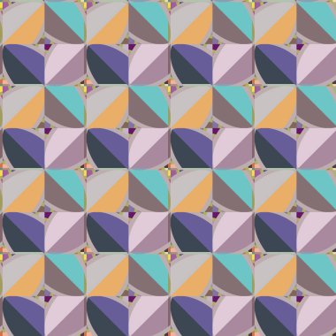 Modern geometrik vektör tasarımı, kusursuz desen çizimi