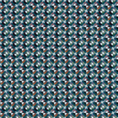 Modern geometrik vektör tasarımı, kusursuz desen çizimi