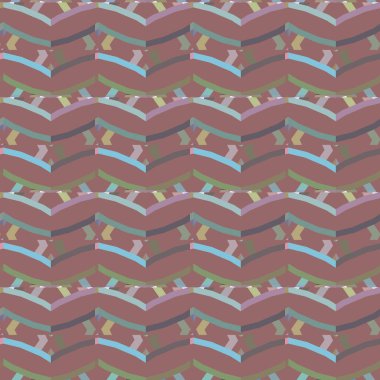 Modern geometrik vektör tasarımı, kusursuz desen çizimi