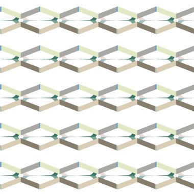 Modern geometrik vektör tasarımı, kusursuz desen çizimi