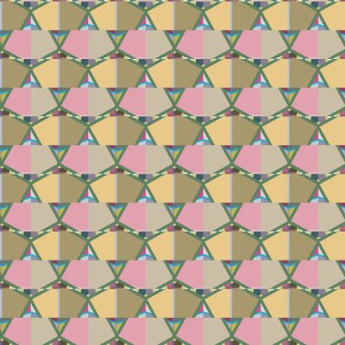 Modern geometrik vektör tasarımı, kusursuz desen çizimi