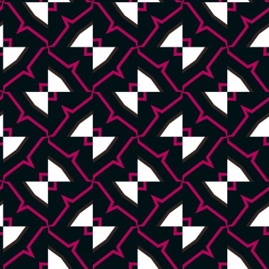 Modern geometrik vektör tasarımı, kusursuz desen çizimi