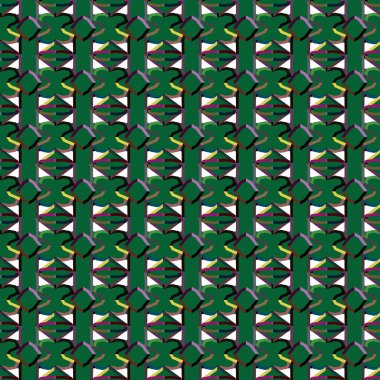 Modern geometrik vektör tasarımı, kusursuz desen çizimi