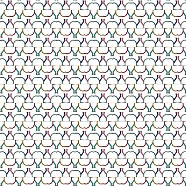 Modern geometrik vektör tasarımı, kusursuz desen çizimi