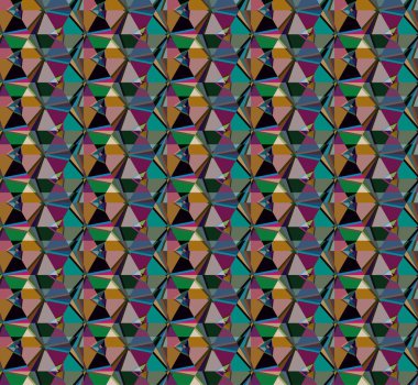 Modern geometrik vektör tasarımı, kusursuz desen çizimi