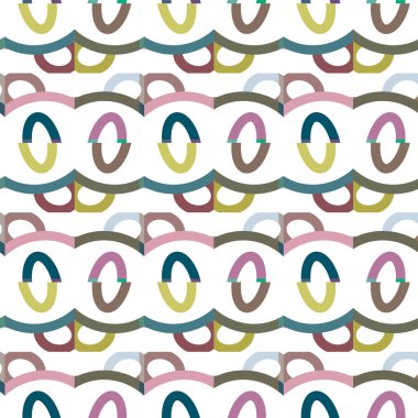 Modern geometrik vektör tasarımı, kusursuz desen çizimi