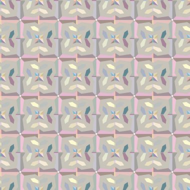 Modern geometrik vektör tasarımı, kusursuz desen çizimi