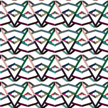 Modern geometrik vektör tasarımı, kusursuz desen çizimi