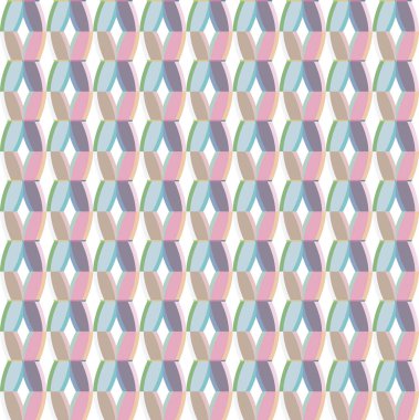 Modern geometrik vektör tasarımı, kusursuz desen çizimi