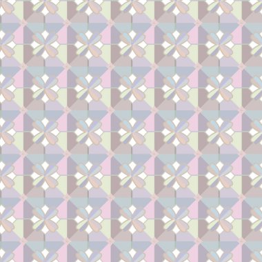 Geometrik şekilli kusursuz desen vektör çizimi