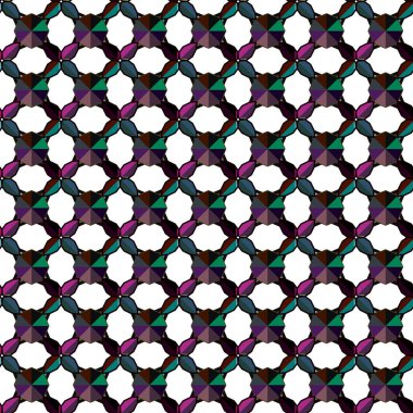 Modern geometrik vektör tasarımı, kusursuz desen çizimi