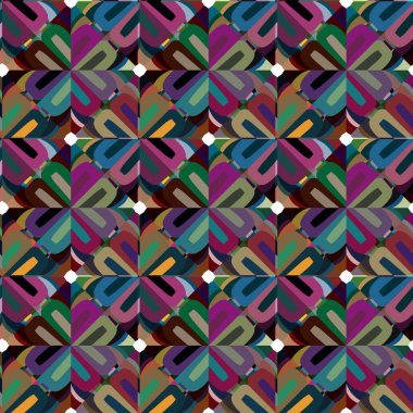 Modern geometrik vektör tasarımı, kusursuz desen çizimi