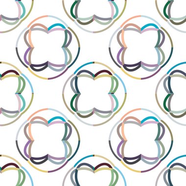 Modern geometrik vektör tasarımı, kusursuz desen çizimi