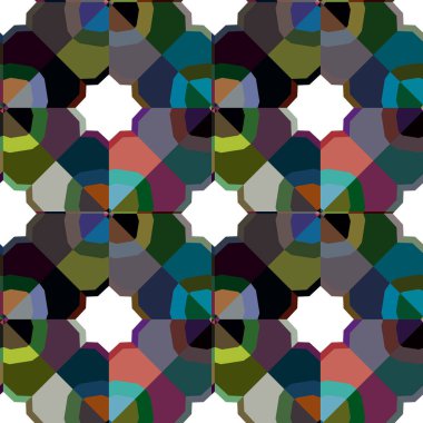 Soyut geometrik şablonun vektör çizimi