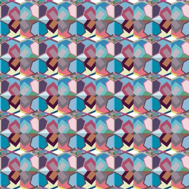 Modern geometrik vektör tasarımı, kusursuz desen çizimi