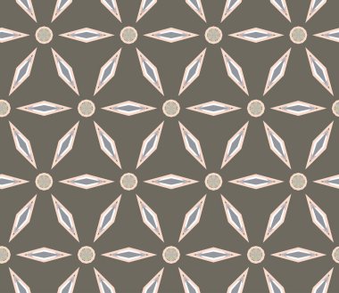 Modern geometrik vektör tasarımı, kusursuz desen çizimi