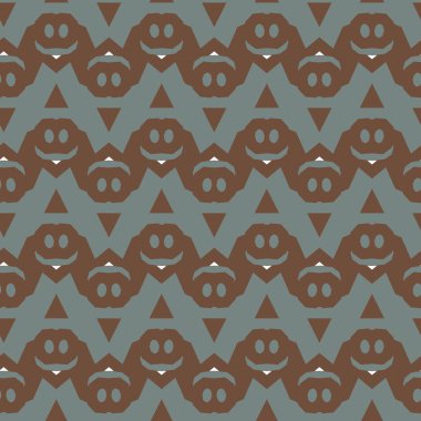 Geometrik şekilli kusursuz desen vektör çizimi