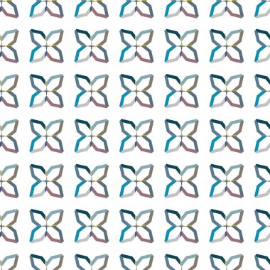 Modern geometrik vektör tasarımı, kusursuz desen çizimi