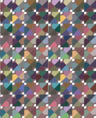 Modern geometrik vektör tasarımı, kusursuz desen çizimi