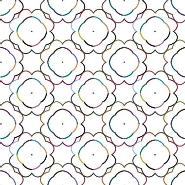 Modern geometrik vektör tasarımı, kusursuz desen çizimi