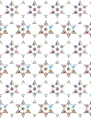 Modern geometrik vektör tasarımı, kusursuz desen çizimi