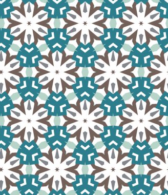 Geometrik şekilli kusursuz desen vektör çizimi