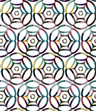 geometrik süsleme biçiminde kusursuz vektör deseni
