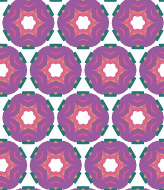 geometrik süsleme biçiminde kusursuz vektör deseni