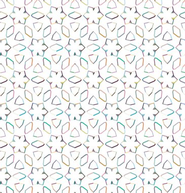 Modern geometrik vektör tasarımı, kusursuz desen çizimi