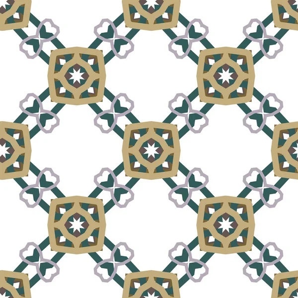 Abstrakte Hintergrundstruktur Geometrischen Ornamentalen Stil Nahtloses Designmuster — Stockvektor