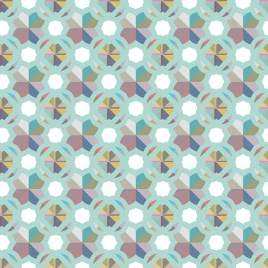 Modern geometrik vektör tasarımı, kusursuz desen çizimi