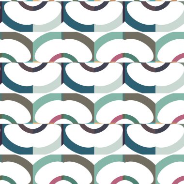 geometrik süsleme biçiminde kusursuz vektör deseni