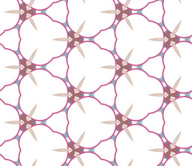 Modern geometrik vektör tasarımı, kusursuz desen çizimi