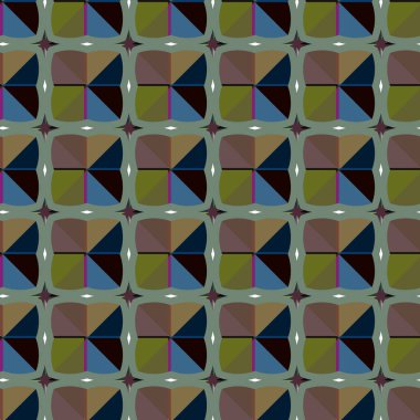 Modern geometrik vektör tasarımı, kusursuz desen çizimi