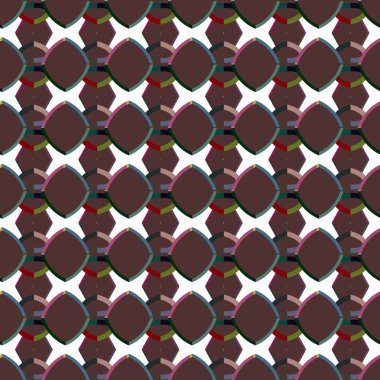 Modern geometrik vektör tasarımı, kusursuz desen çizimi
