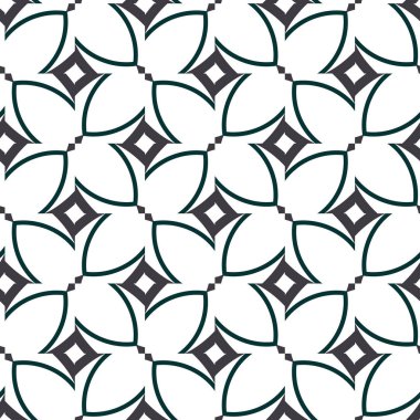 Modern geometrik vektör tasarımı, kusursuz desen çizimi