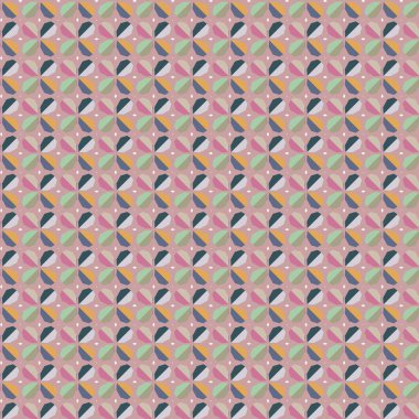 geometrik süsleme biçiminde kusursuz vektör deseni