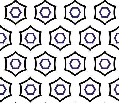 Modern geometrik vektör tasarımı, kusursuz desen çizimi