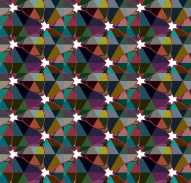 Soyut geometrik şablonun vektör çizimi