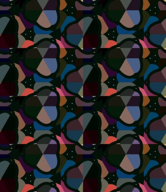 Modern geometrik vektör tasarımı, kusursuz desen çizimi