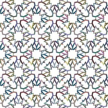 Geometrik şekilli kusursuz desen vektör çizimi