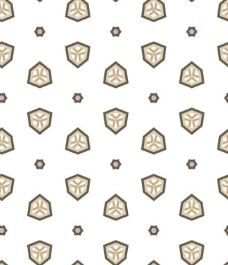 Modern geometrik vektör tasarımı, kusursuz desen çizimi