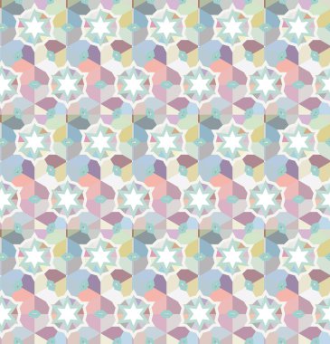 Modern geometrik vektör tasarımı, kusursuz desen çizimi