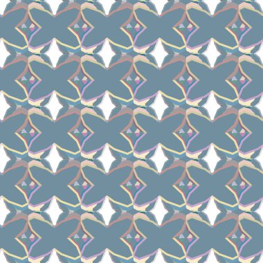 Modern geometrik vektör tasarımı, kusursuz desen çizimi